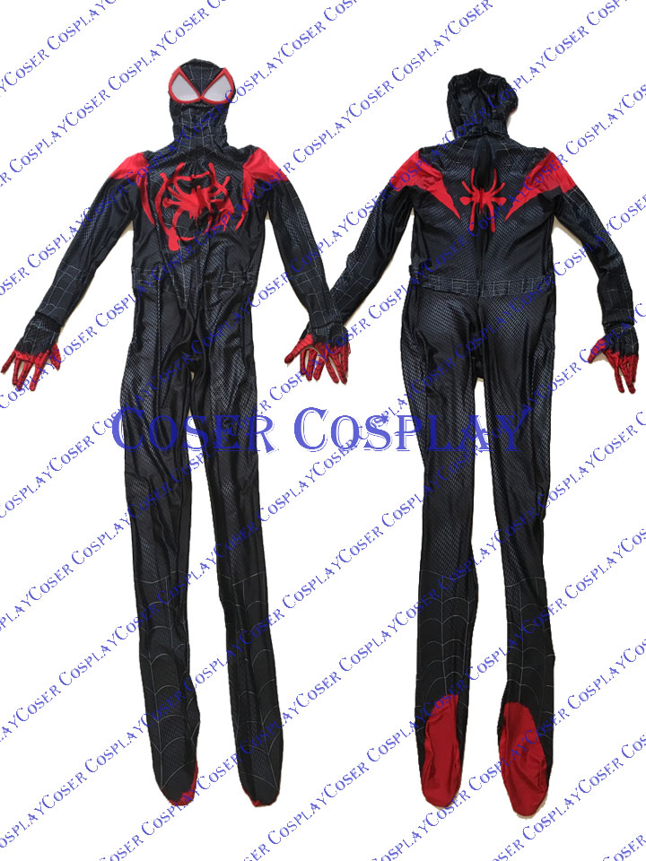 2019 Miles Morales Spiderman Cosplay Costume New 0531